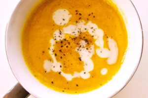 Soup of celeriac and parsnip