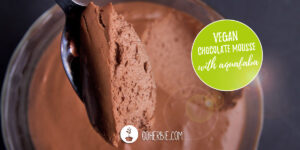 vegan chocolate mousse with aquafaba (egg free)