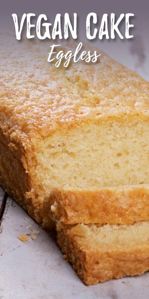 Vegan cake vanilla eggless