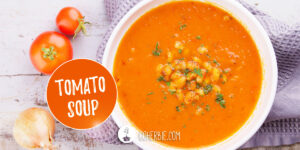 Tomato soup with white beans