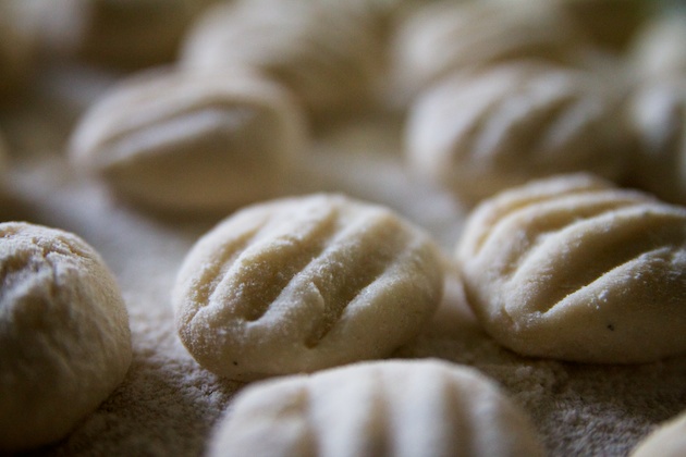 making gnocchi dough