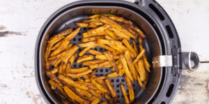 crispy sweet potato fries in the air fryer